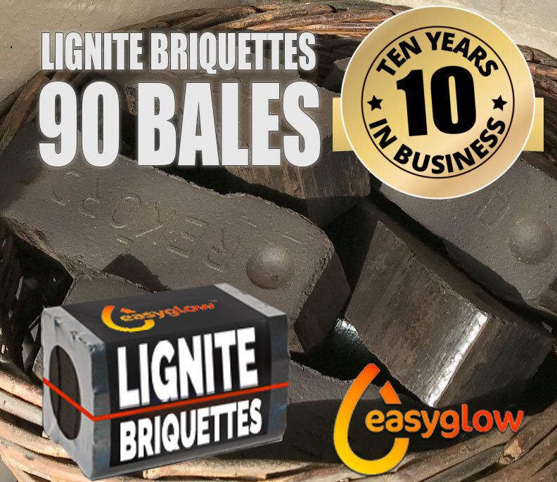 Smokeless Briquettes, 90 Bales - Lignite €6 per bale Fast Delivery