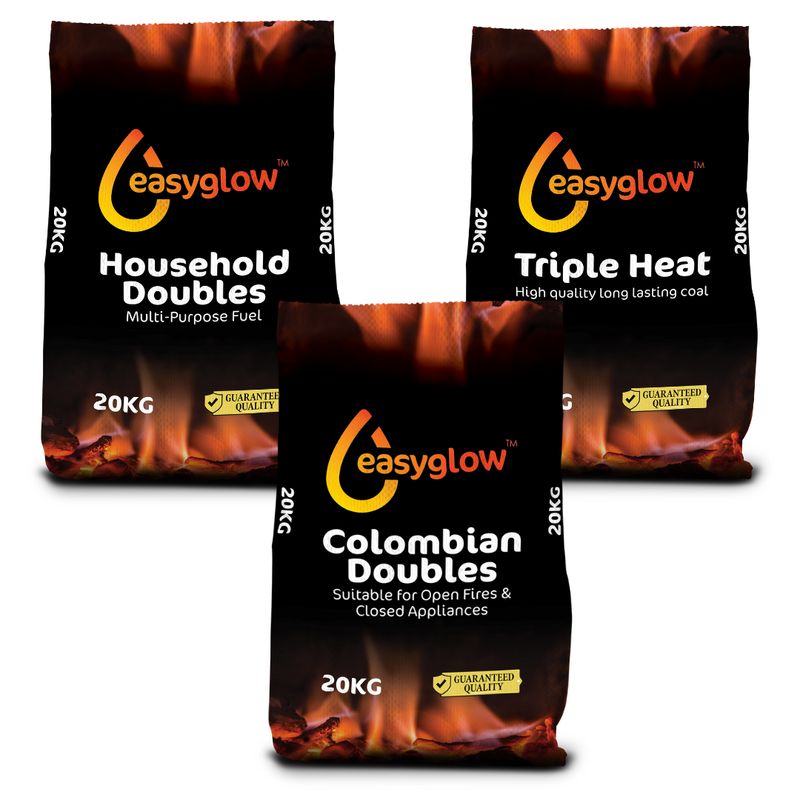 TRADITIONAL Coal Mixed with 16 bags Colombian, 17 Triple Heat and 17 Household Doubles - 1 Tonne 50 X 20kg Bags