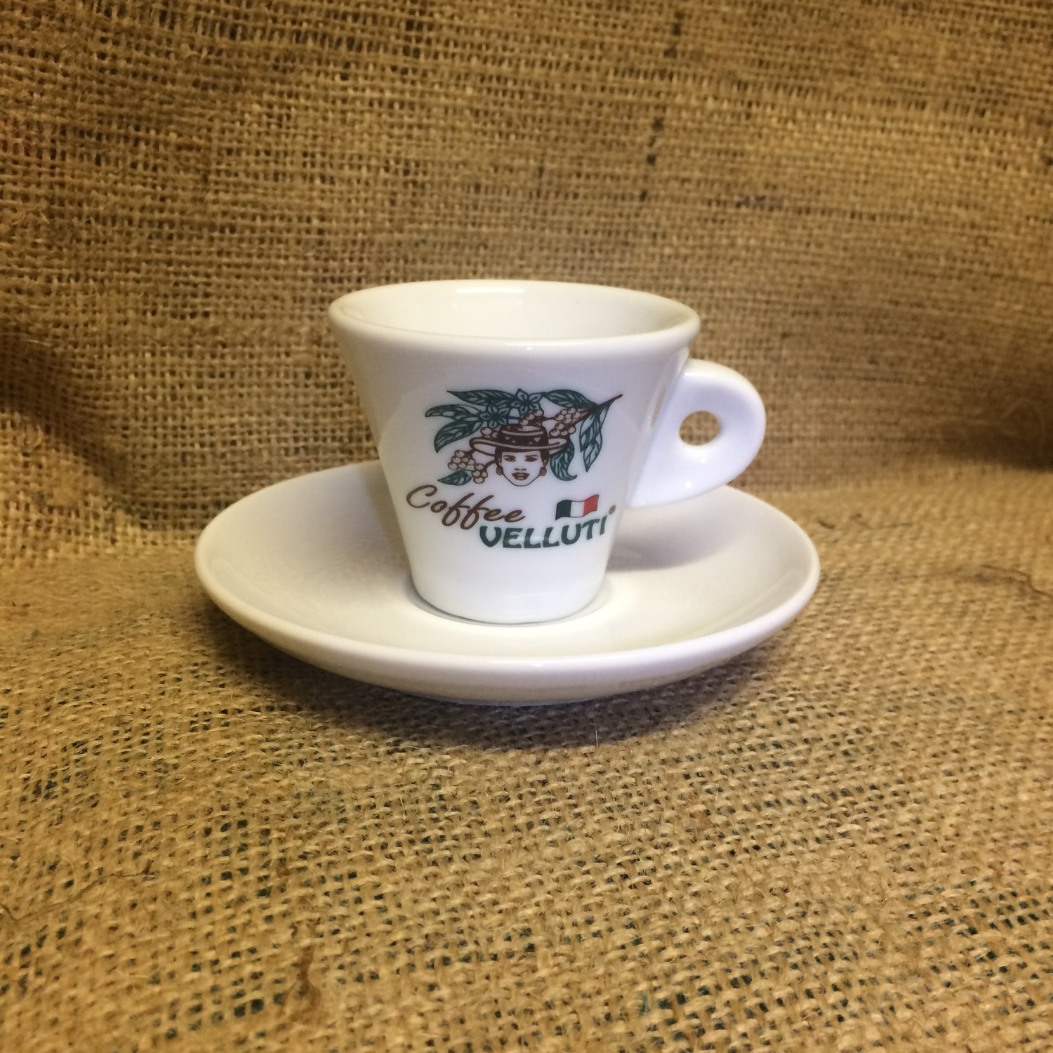 N. 6 Tazzine da caffè con piatto di porcellana  (coffee cups with saucers)