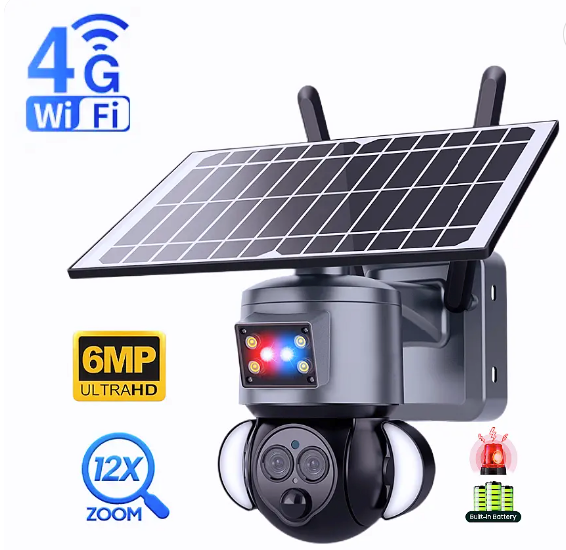 CAMARA DE SEGURIDAD SOLAR TECNOLOGIA 4G PARA EXTERIORES  MODELO U558