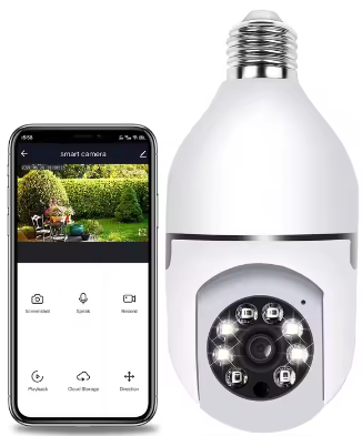 CAMARA DE VIGILANCIA WI-FI DE BOMBILLO 2MP PTZ