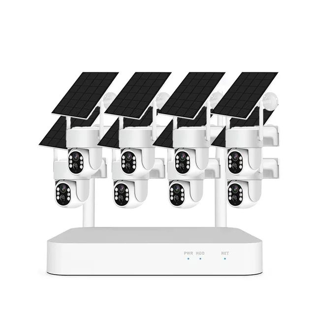 KIT DE CAMARAS DE SEGURIDAD SOLARES WI-FI 4MP MODELO GS-LP3 PARA EXTERIORES