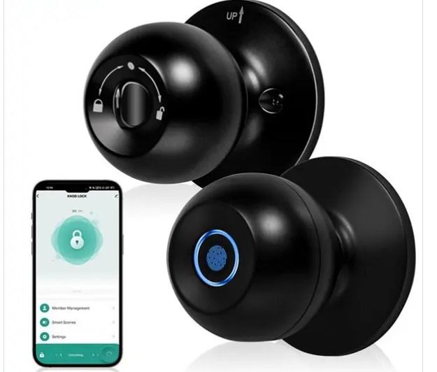 CERRADURA INTELIGNTE BLUETOOTH MODELO GS-410 DE PERILLA