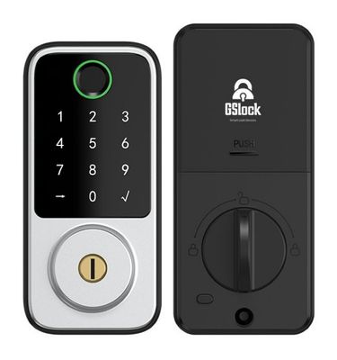 CERRADURA INTELIGENTE PARA PUERTA DE ENTRADA MODELO GSLOCK RF-DS06 COLOR PLATEADO