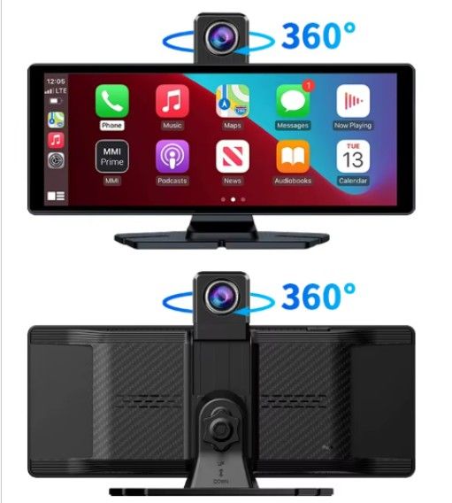 PANTALLA DVR CARPLAY / ANDROID AUTO CON DASH CAM 360°