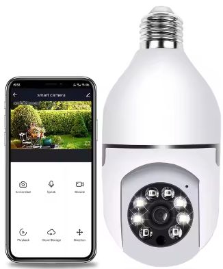 CAMARA DE VIGILANCIA WI-FI DE BOMBILLO 2MP PTZ CAMARA DE VIGILANCIA WI-FI DE BOMBILLO 2MP PTZ