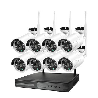 KIT DE CAMARAS DE SEGURIDAD CCTV WIRELESS MODELO AK01, JUEGO DE 8 CAMARAS 5MP/1080P