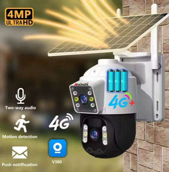 CAMARA DE VIGILANCIA SOLAR, TECNOLOGIA 4G MODELO P6A
