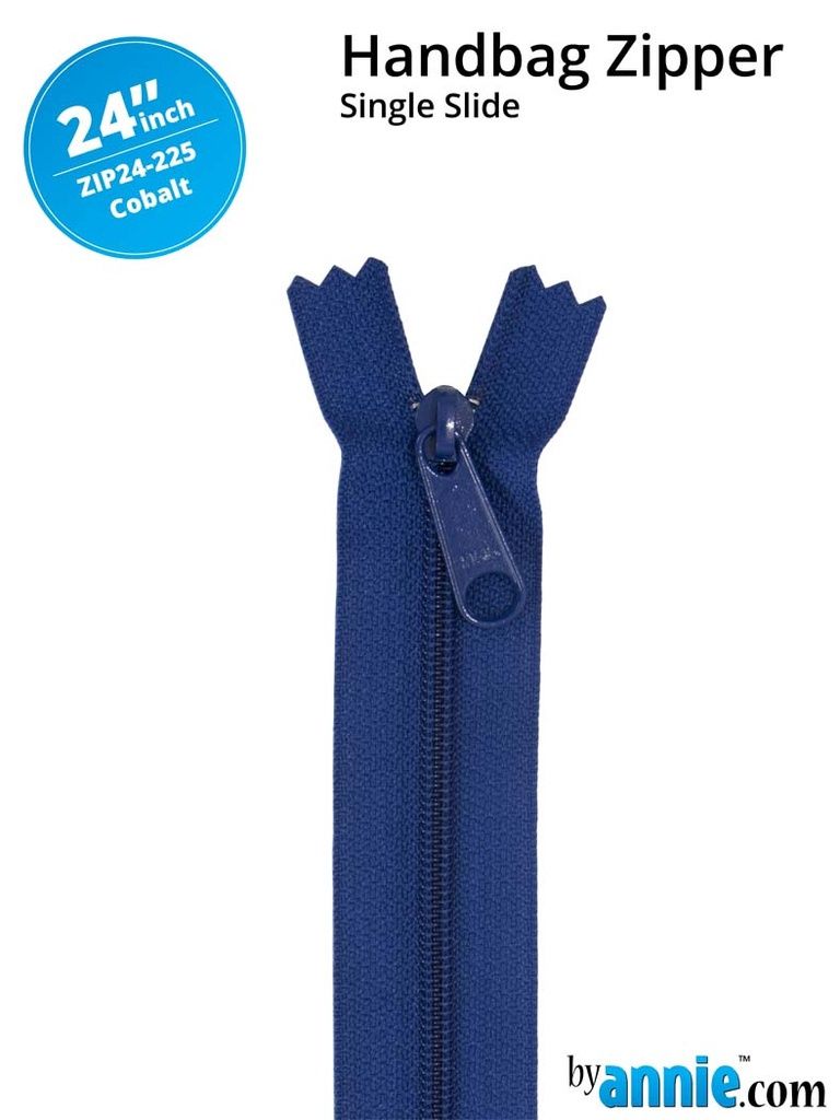 24&quot; Handbag Zipper - Cobalt Blue