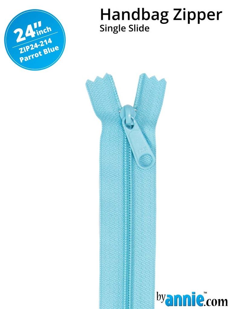24&quot; Handbag Zipper - Parrot Blue (Lt Blue)