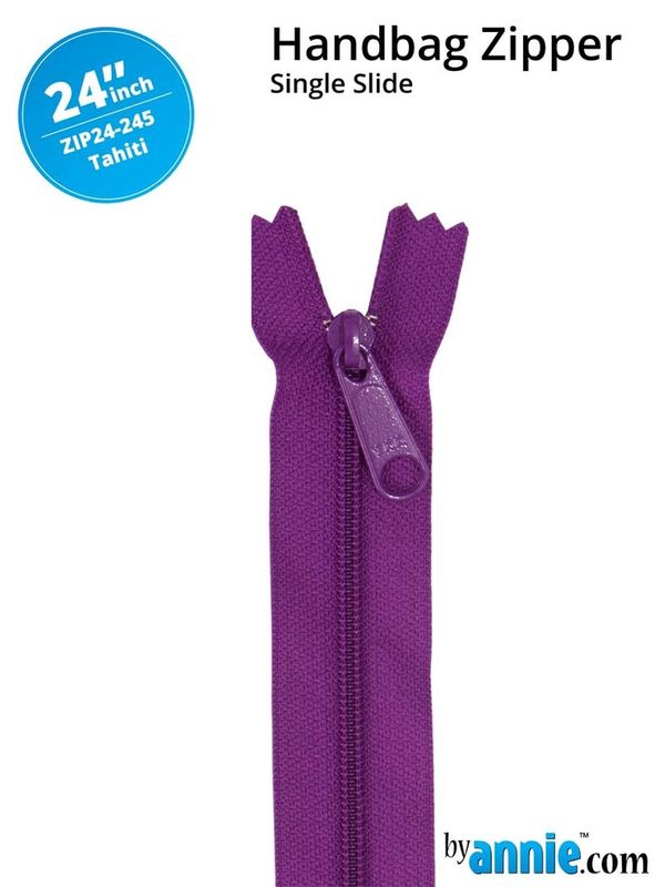 24&quot; Handbag Zipper - Tahiti Purple