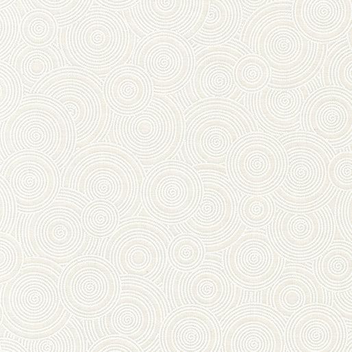 Circles White 108&quot; Wide Width