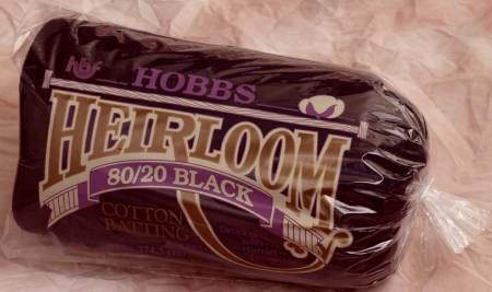 Batting Heirloom Premium Black Cotton Blend 90in x 108in