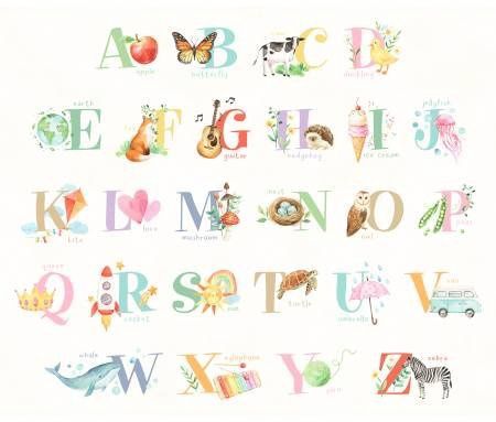 Love &amp; Learning - Alphabet Ivory Panel