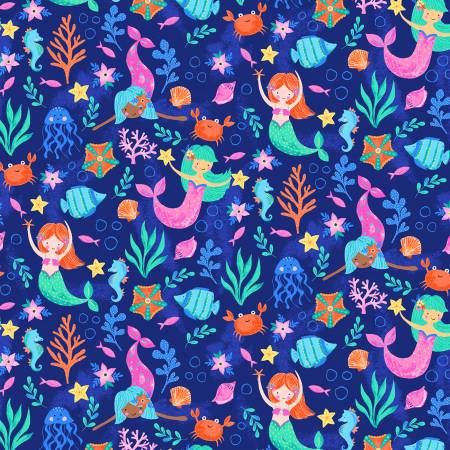 Blue Mermaids Under The Sea