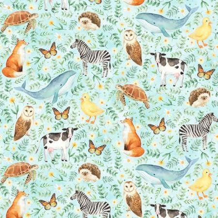 Love &amp; Learning - Animal Toss on Sky Blue
