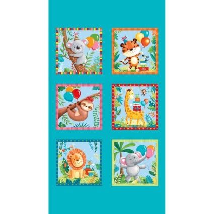 Party Animals - Patchwork Panel