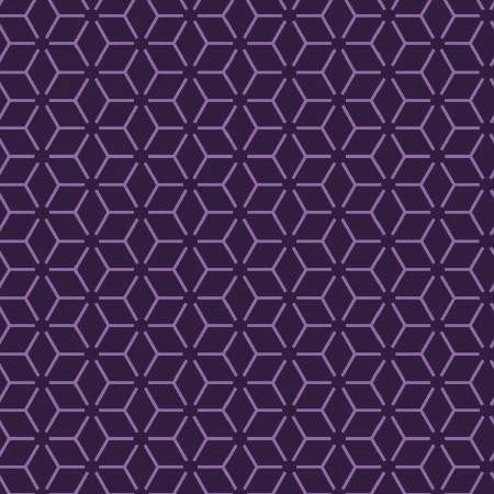 Purple Geometric  98&quot; x 108&quot; WW