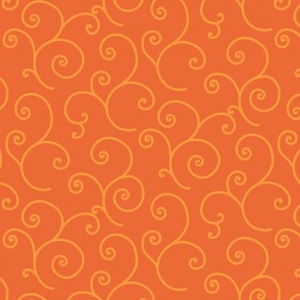 Orange Swirl 108&quot; Wide Width Quilt Backs by Kimberbell