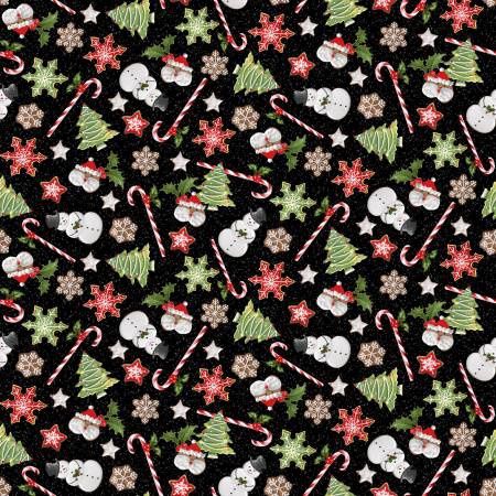 Candy Cane Lane - Holiday Treats on Black