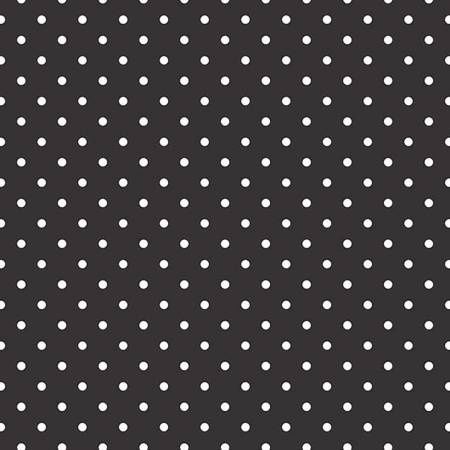 Priscillas Polkas - White Dots on Black