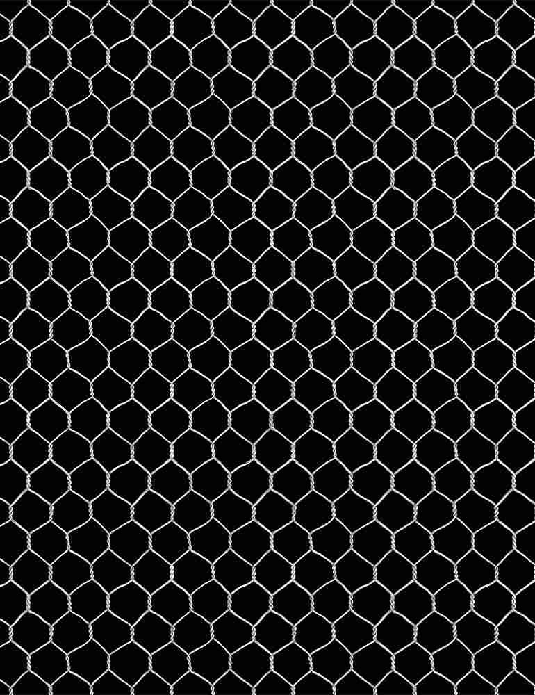 Chicken Wire on Black
