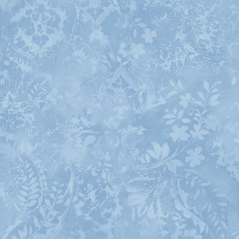 Vintage Damask Light Blue 108in Wide Back