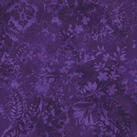 Vintage Damask Purple 108in Wide Back