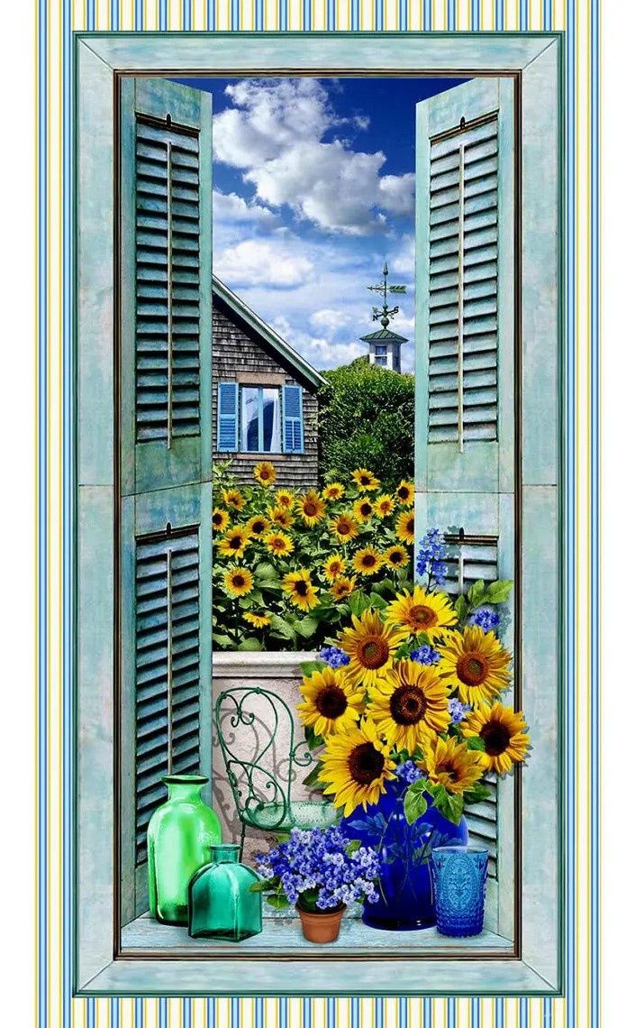 Summer Sunflowers - Panel