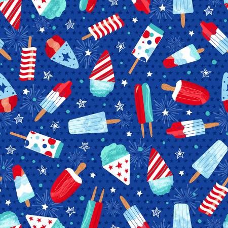 Great American Summer - Popsicles on Royal Blue