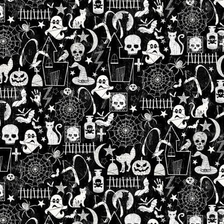 Black Halloween Glow in the Dark