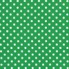 Dumb Dots - Med White Polka Dots on Green