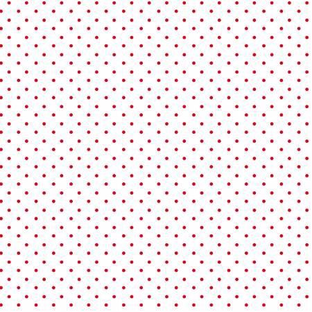 Priscillas Polkas - Red Dots on White