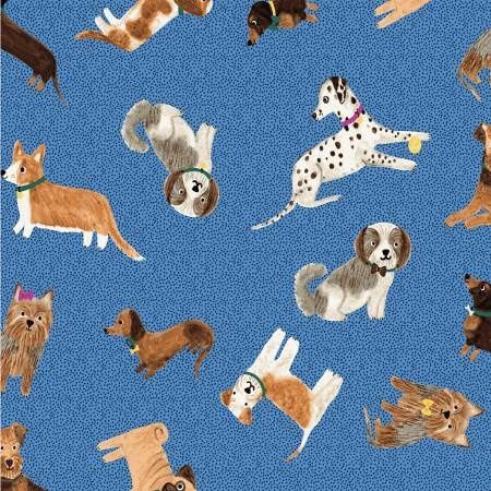 Uptown Dogs on Blue - 50% Off!