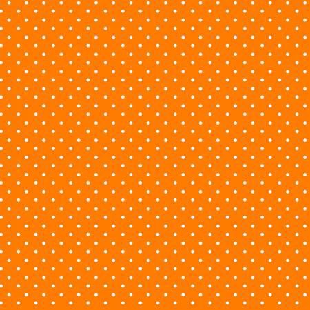 Priscillas Polkas - White Dots on Orange