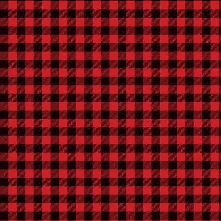 Red and Black Buffalo Check Plaid