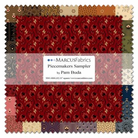 Piecemakers Sampler 10in Square Pack, 42pcs