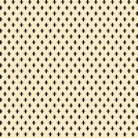 Buttermilk Winter - Mini Crosses on Cream