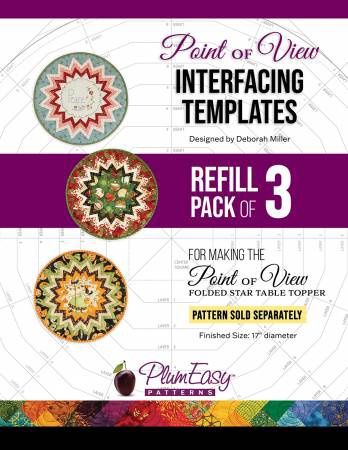 Point of View Folded Star Table Topper Pattern and Interfacing