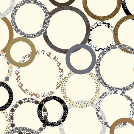 Natural Patchwork Rings 3 yds 108&quot; x 108&quot; - 50 Off!