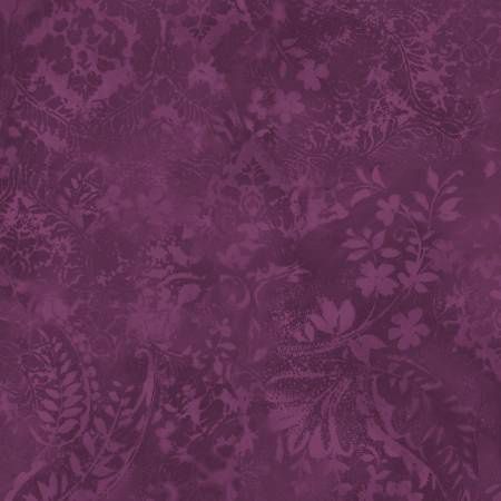 Vintage Damask Plum 108in Wide Back