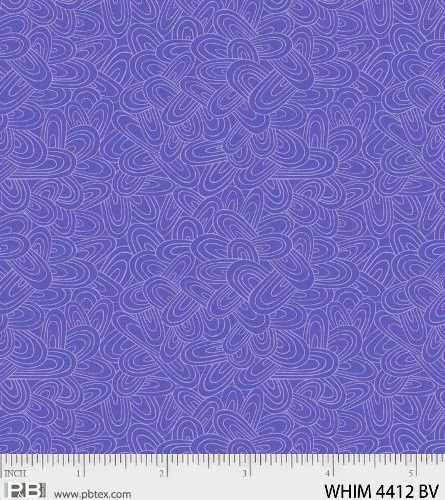 Whimsy - White Design on Med Purple