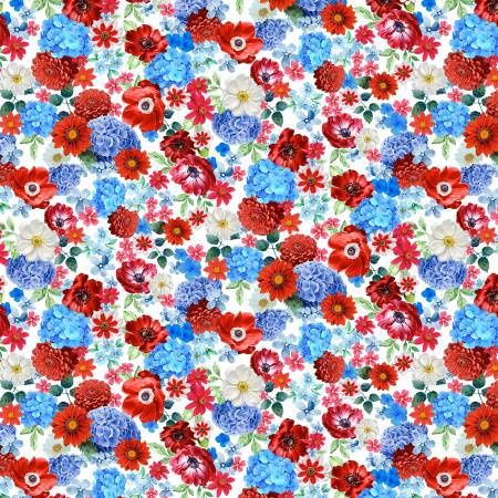 Stars &amp; Stripes - Patriotic Floral Packed