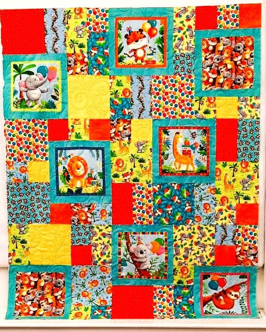 Party Animals Perfect Ten Quilt Kit- no border