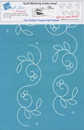 Full Line Stencil Berry Vine Park Border 3-3/4in - 50% Off!