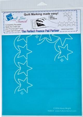 Full Line Stencil Elegant Stars - 50% Off!