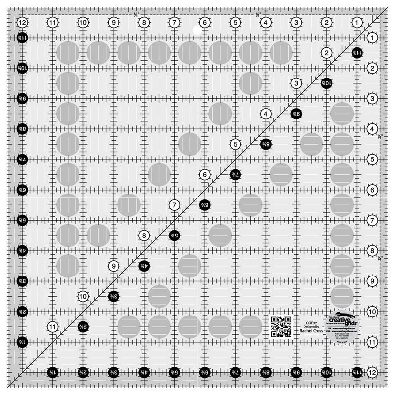Creative Grids 12 1/2&quot; x 12 1/2&quot; Turn a Round Ruler