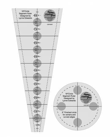 Creative Grids 18 Degree Dresden Plate Ruler Set
