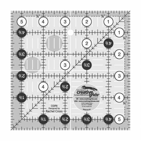 Creative Grids 5 1/2&quot; x 5 1/2&quot; Turn a Round Ruler