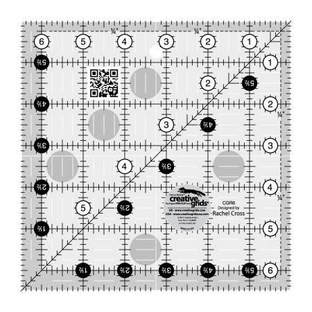 Creative Grids 6 1/2&quot; x 6 1/2&quot; Square Ruler